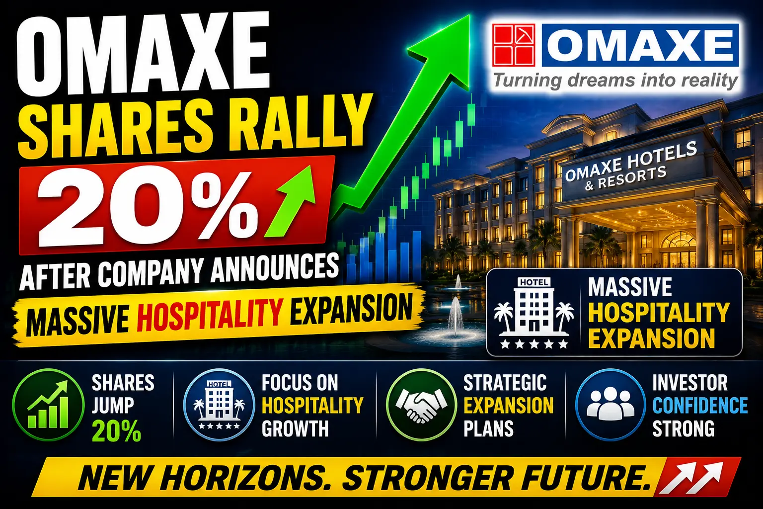 Omaxe Shares Rally 20% After Company Announces Massive Hospitality Expansion