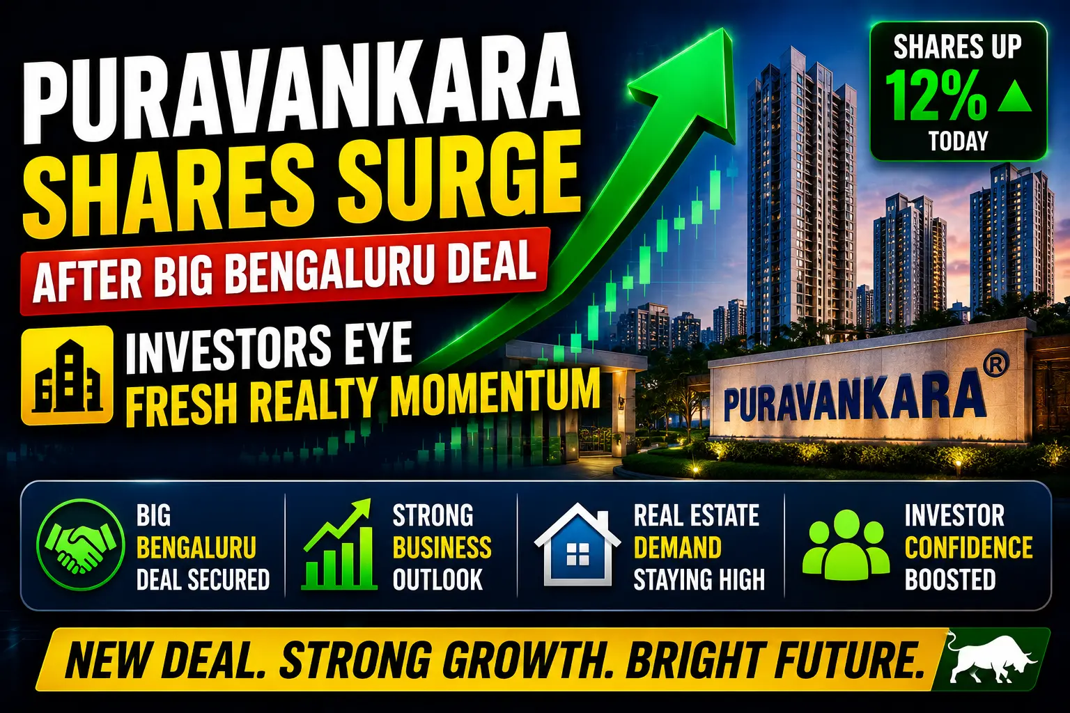 Puravankara Shares Surge After Big Bengaluru Deal Investors Eye Fresh Realty Momentum
